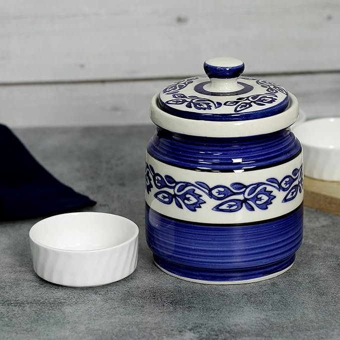 Floral Design Ceramic Kitchen Storage Container